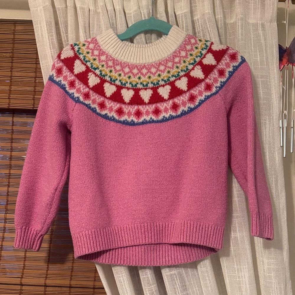 Old Navy Pink Fair Isle toddler Sweater